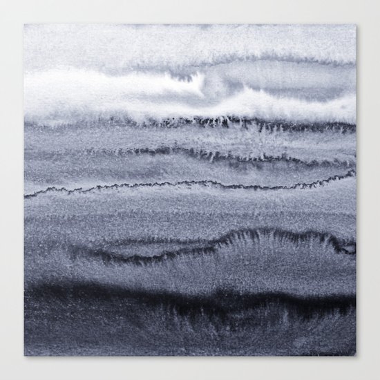 WITHIN THE TIDES - VELVET GREY Canvas Print
