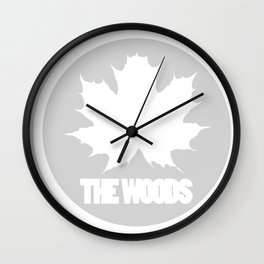 The Woods Leaf Wall Clock
