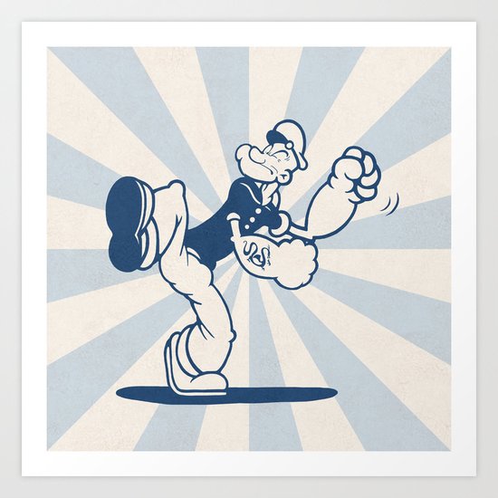 the Sailor with Dragon Tatoo Art Print