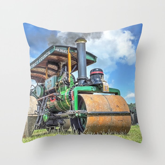 Marshall Steam Roller Throw Pillow