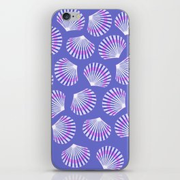 Purple Sea Scallop Shell Pattern iPhone Skin
