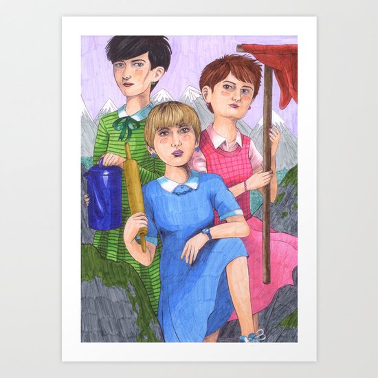 Beyond The Rainbow Valley Art Print