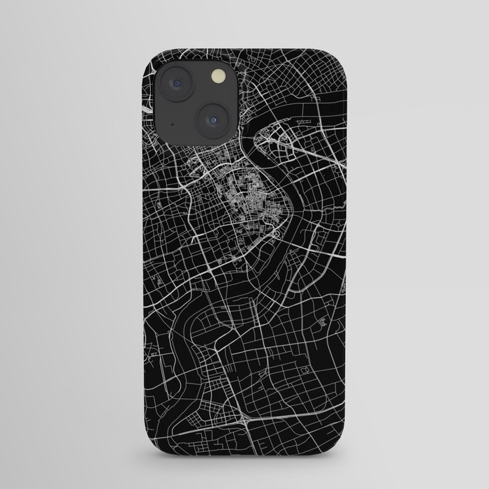 Shanghai Black Map iPhone Case