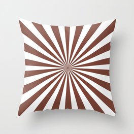 Starburst (Maroon & White Pattern) Throw Pillow