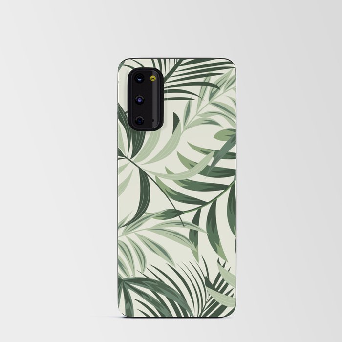 Cozy Green Leaves and Plants Android Card Case