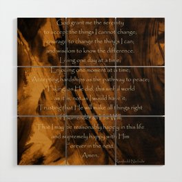 The Serenity Prayer Wood Wall Art