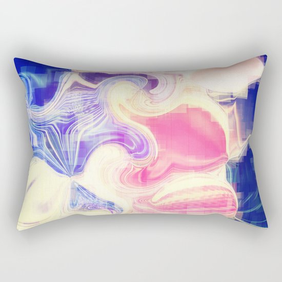 GOOD VIBES - Be Happy #Abstract #1 Rectangular Pillow