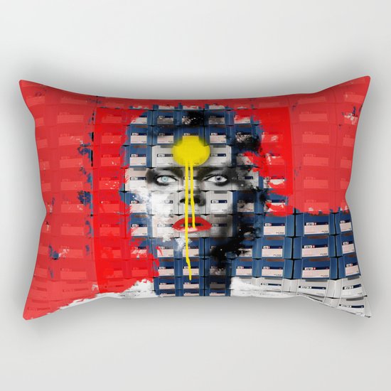 Diskette Portrait 1 Rectangular Pillow