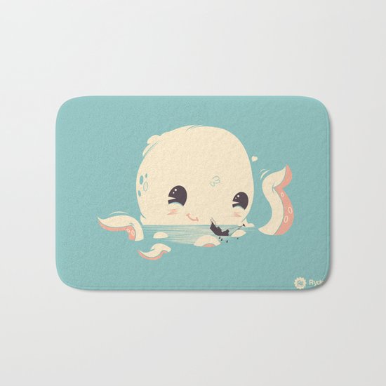 Adorable Octopus Battle Bath Mat