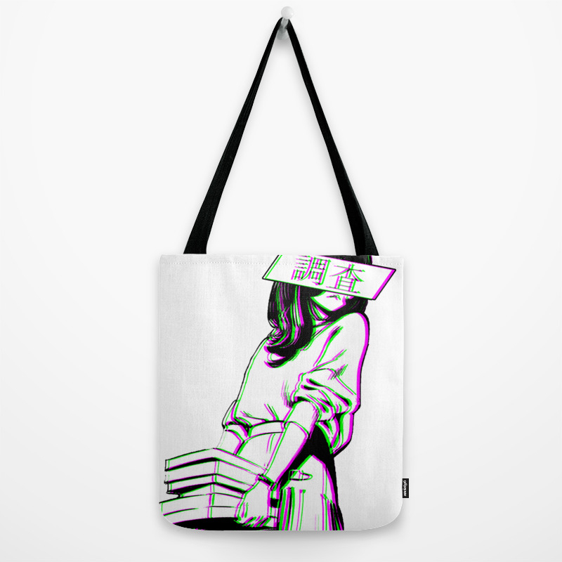 Study Sad Japanese Anime Aesthetic Tote Bag By Poser Boy Society6