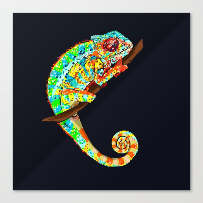 Color Changing Chameleon Canvas Print