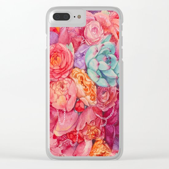 Summer bouquet Clear iPhone Case