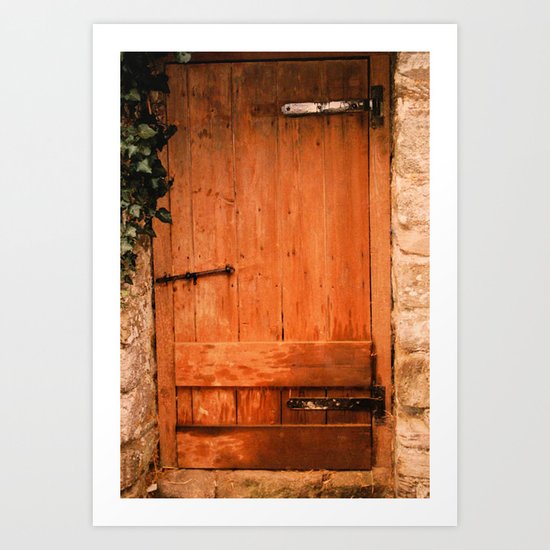 Old Pig Shed Door Art Print