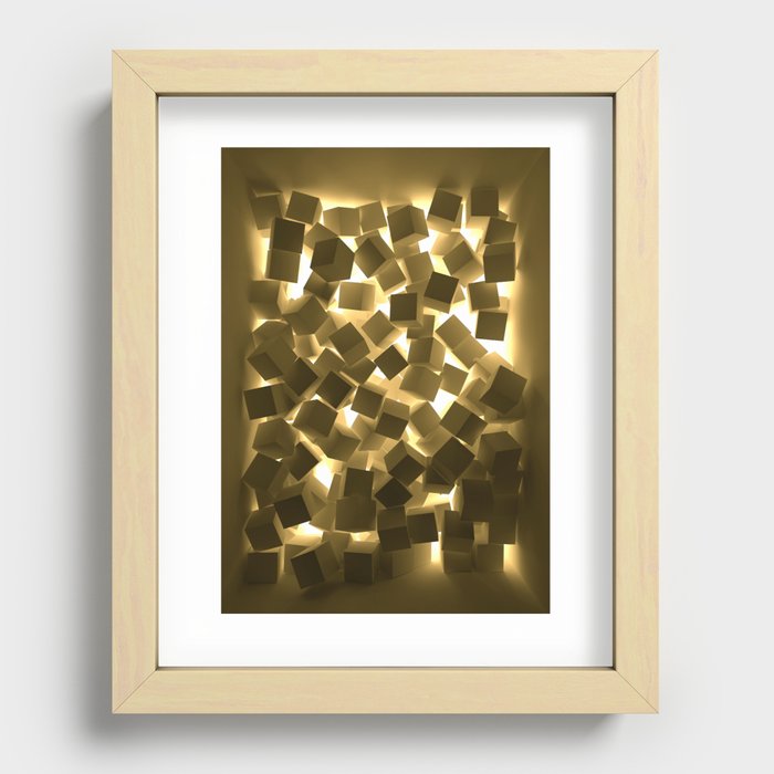 3D What Burns in Your Box? Recessed Framed Print