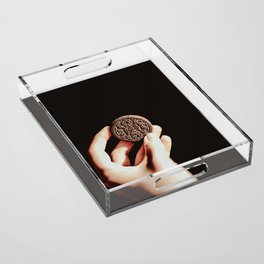 Delicious Oreo cookies in the sunlight Acrylic Tray