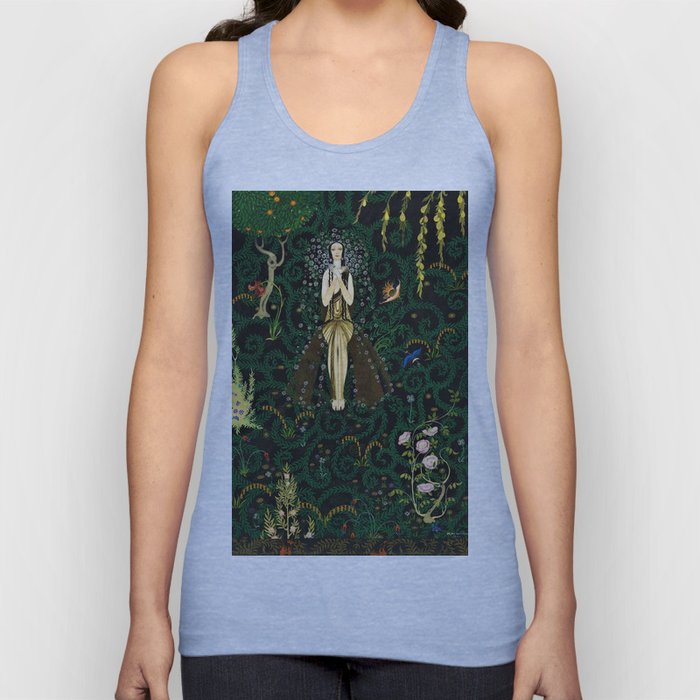 1921 Classical Masterpiece 'Flowers and Flames' by Kay Nielsen Tank Top