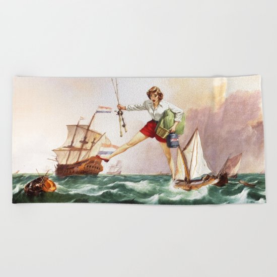 Hang In There Beach Towel