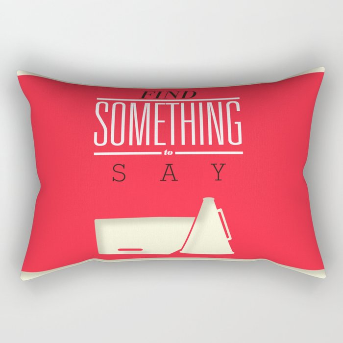 Literary Quote Poster — Title Poster Rectangular Pillow