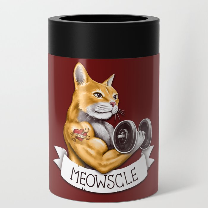 Meowscle Can Cooler