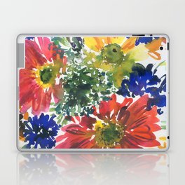 colorful bouquet: gerberas Laptop Skin