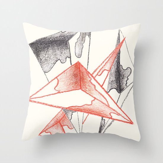 CRAYON LOVE: Monarchs Throw Pillow
