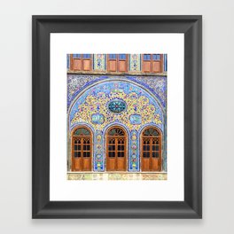 Golestan Palace Doorway Tehran Iran Framed Art Print