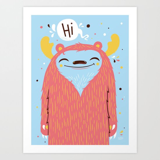 Hi Art Print