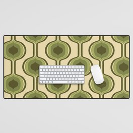 Mid-Century Modern Art 12.0 Abstract Stonefruit Pattern Desk Mat