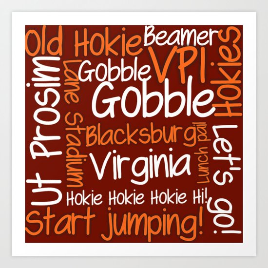 Hokieland Art Print