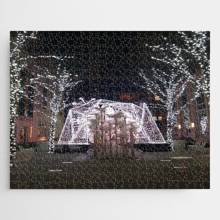 Winter Tent in NYC Jigsaw Puzzle