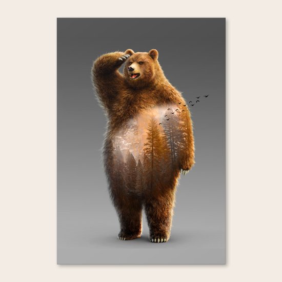 Bear X Canvas Print