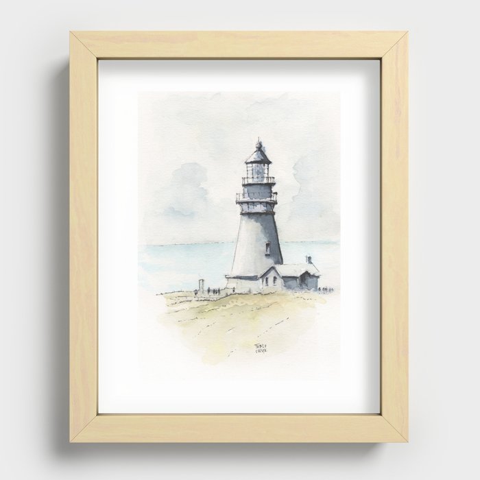 Yaquina Head Lighthouse Recessed Framed Print