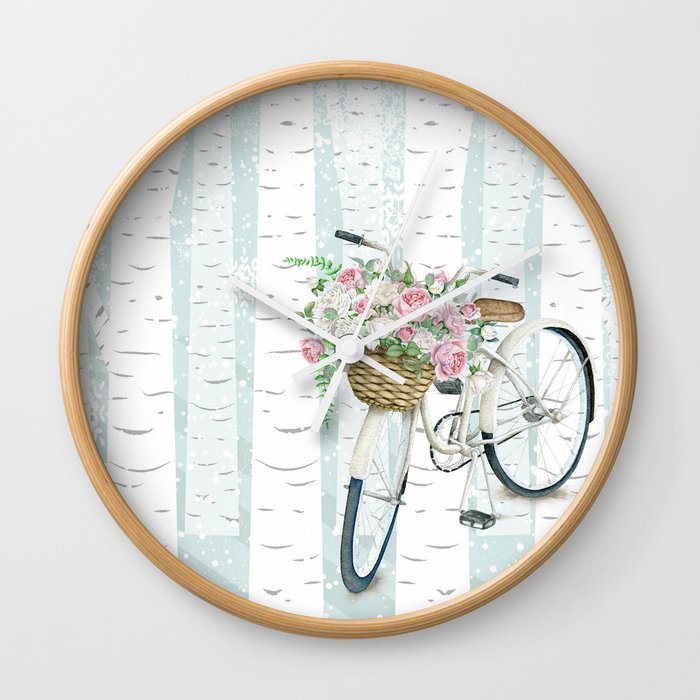white vintage bicycle