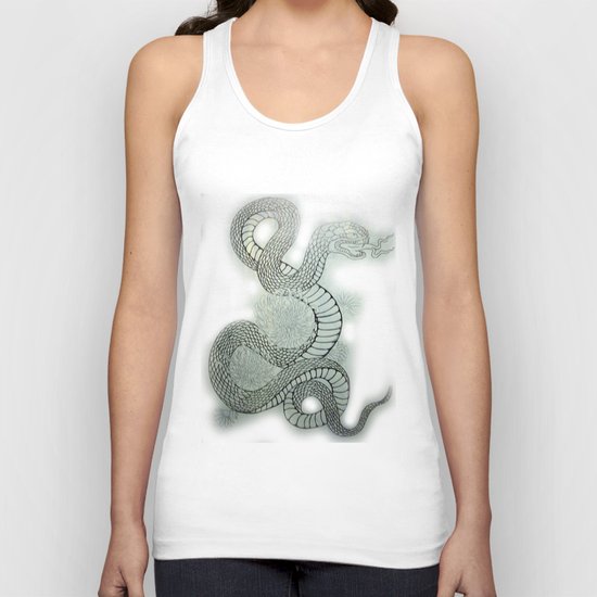 snake in the garden Unisex Tank Top