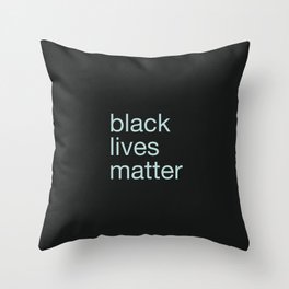 Black lives matter Throw Pillow