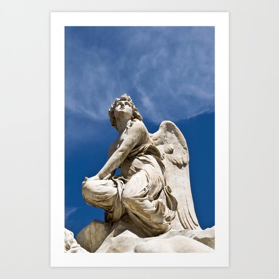 WHITE ANGEL - Sicily - Italy Art Print