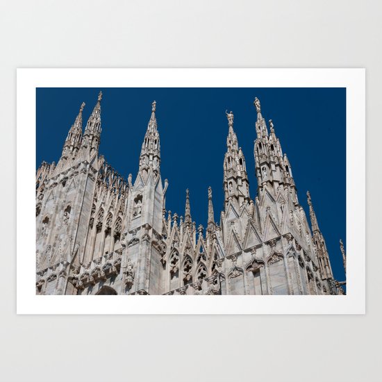 Gothic skies Art Print