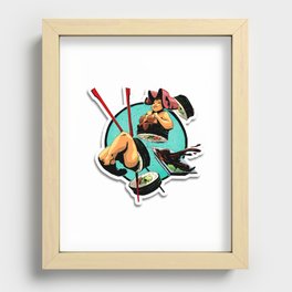 Susie Sushi Recessed Framed Print