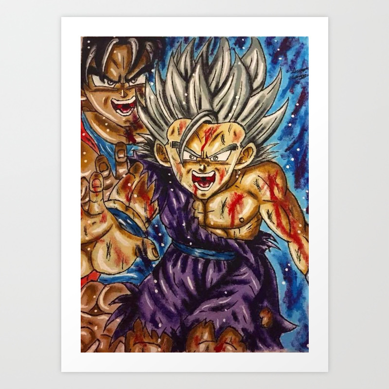 Father Son Kamehameha Art Print By Saquanarts Society6