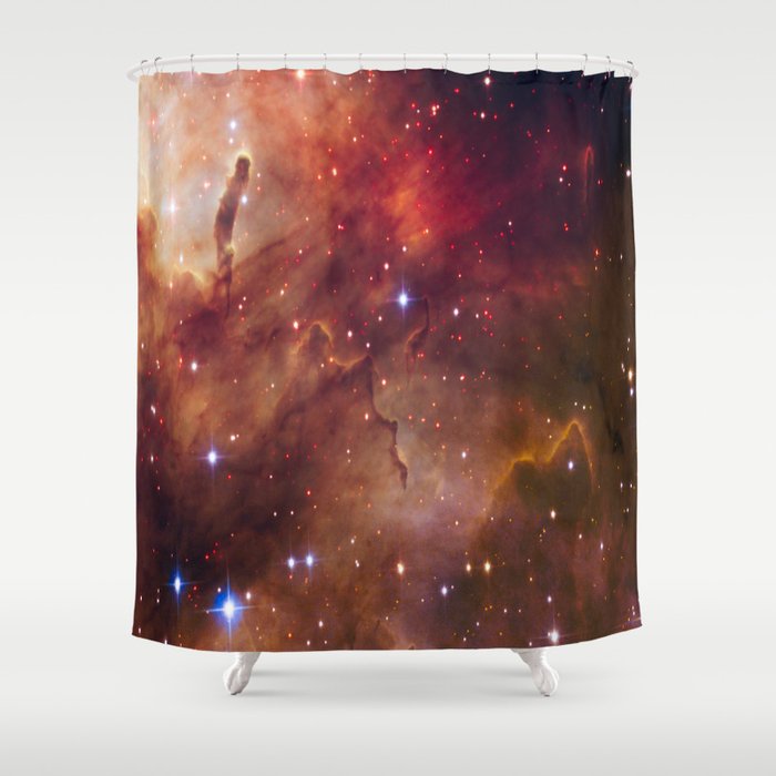 picture of star by hubble : westerlund Shower Curtain
