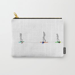 Cross Country Skiing | Aerial Illustration Carry-All Pouch