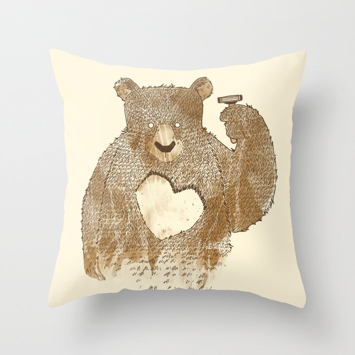 I'd Shave for You Throw Pillow
