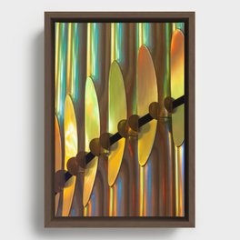 church vibes - organ pipes of the Sagrada Familia in Barcelona - urban city photography  Framed Canvas