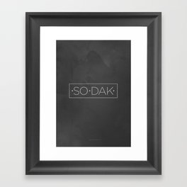 So.Dak. 2 Framed Art Print