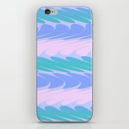 Abstraction_WAVE_OCEAN_BLUE_PURPLE_SURF_JOY_POP_ART_0720A iPhone Skin