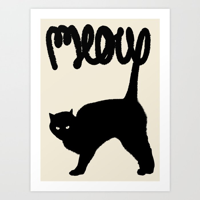 Meow Art Print