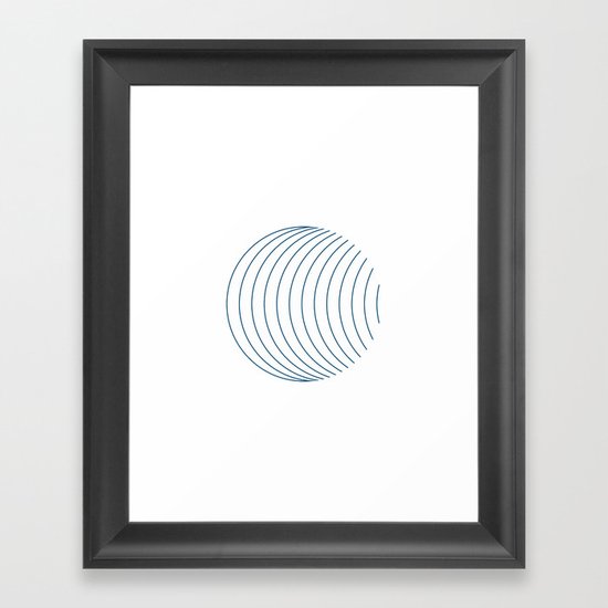 #352 Orbital – Geometry Daily Framed Art Print
