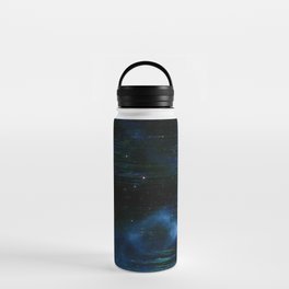 Glitch Blue Cosmos Water Bottle