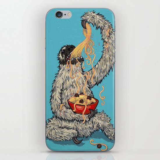 Three Toed Sloth Eating Spaghetti From a Bowl iPhone & iPod Skin