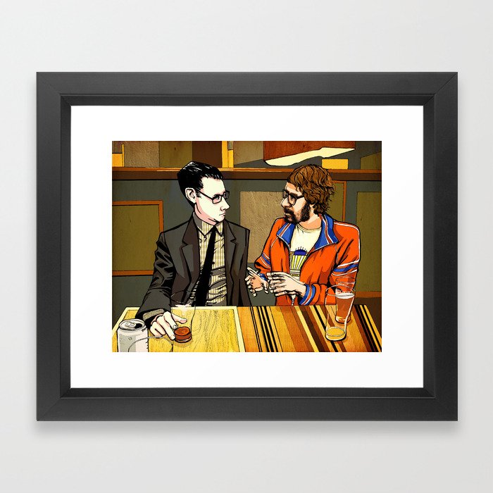 A Conversation About Acid at a Bar With No Name Framed Art Print